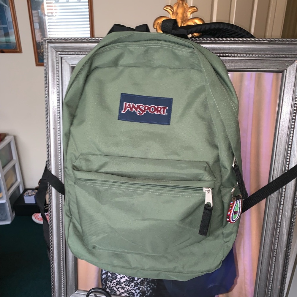 Olive Green Jansport Backpack